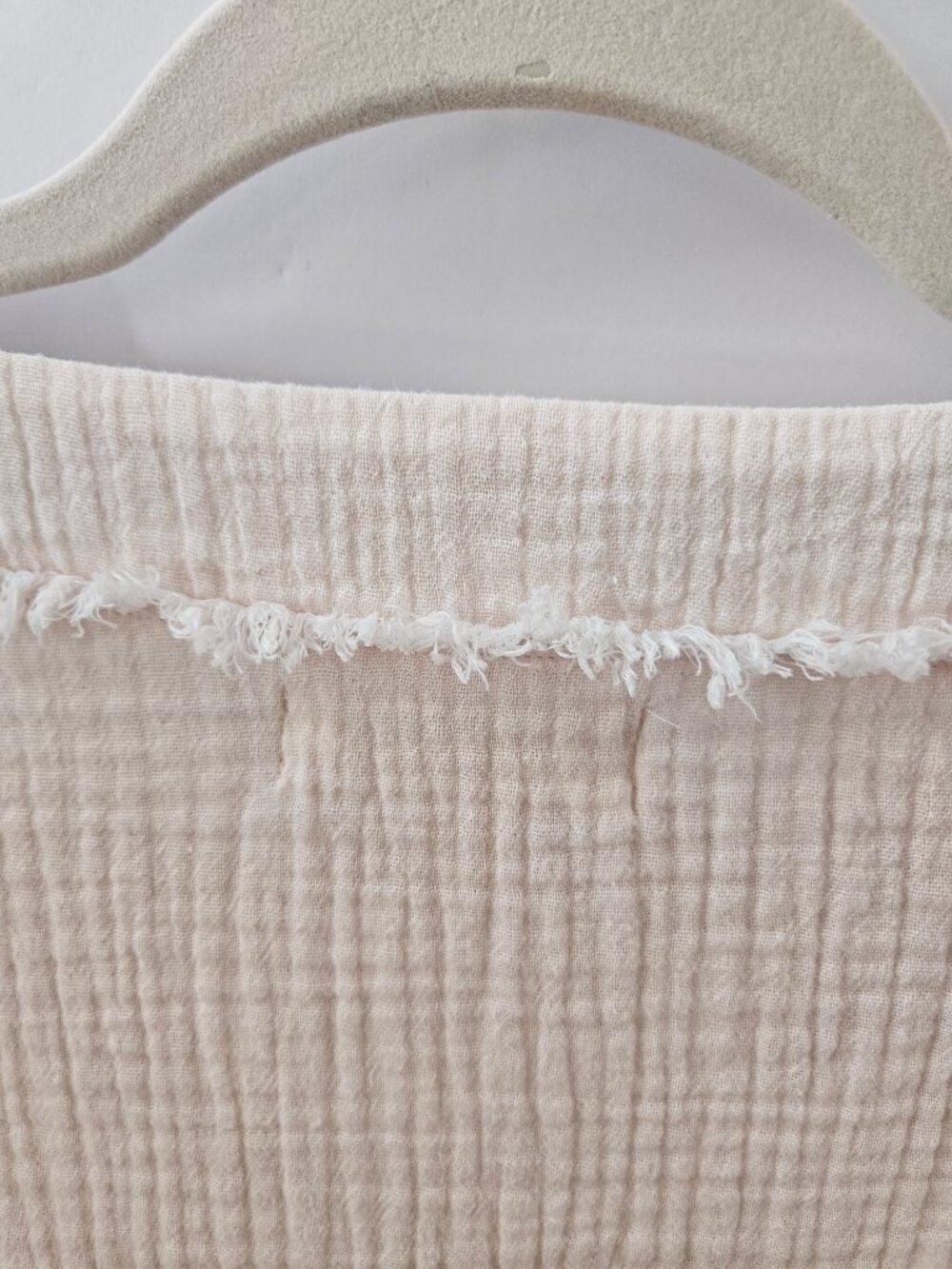 Cloth & Stone Anthropologie Lace-Up Gauze Peasant Blouse in Spring Rose Sz M - Picture 9 of 13